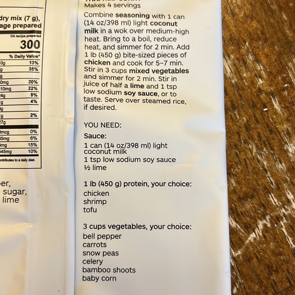 2 pkg Epicure Thai Stir-Fry and 1 pkg Thai Red Curry Gluten Free Seasoning - Picture 5 of 5